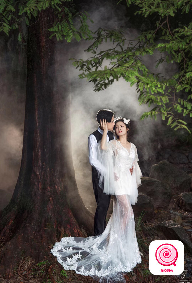 女孩梦想的森系婚纱照