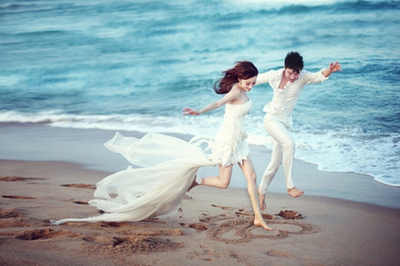 李小璐贾乃亮的婚纱照