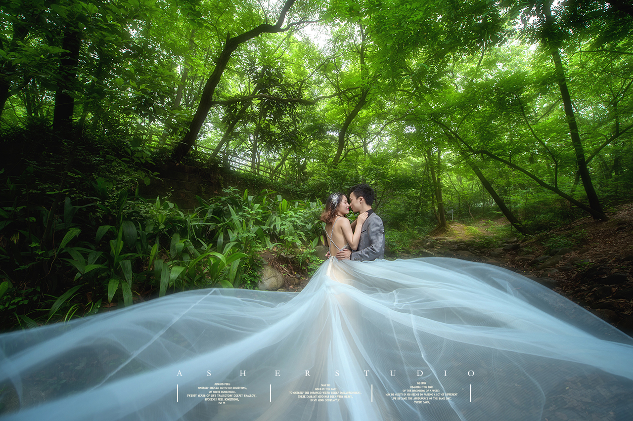 我的森系婚纱照,看起来美美的